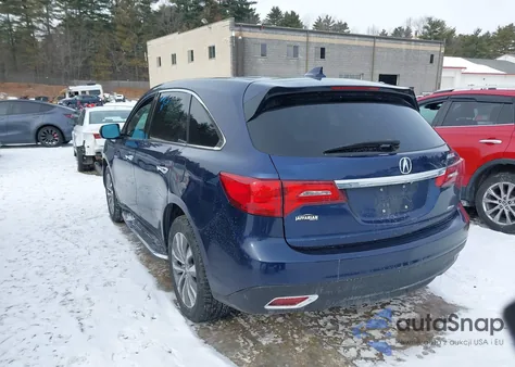 2015 Acura Mdx Technology Package from USA, damaged, VIN 5FRYD4H47FB024682